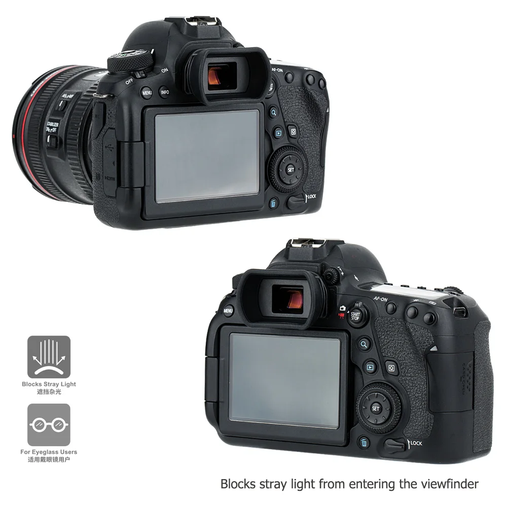 Soft Long Viewfinder Eyecup Eyepiece for Canon EOS 90D 80D 70D 60D 77D 6D Mark II 5D 50D 40D 30D EB EF Eye cup | Электроника