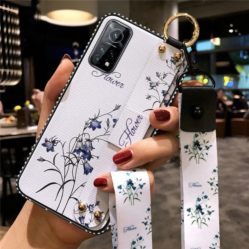 Чехол на запястье для Xiaomi 10T Pro Lite Redmi Note8T Note8Pro Note9S 9Power POCO M3 винтажный цветочный