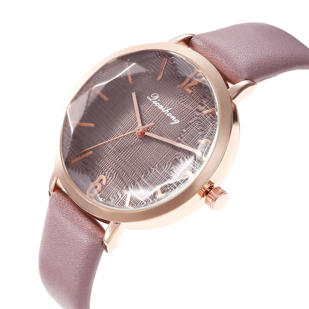 reloj mujer women watches Licaihong Sleek Minimalist Dial Face Glass Belt Ladies Quartz wrist for bayan kol saati | Наручные часы
