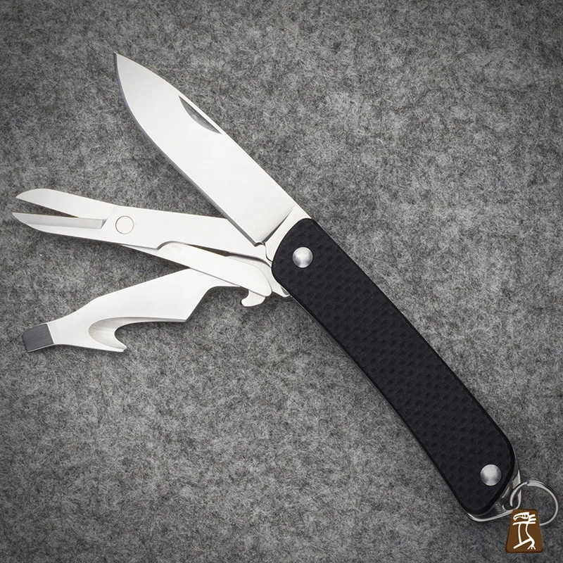 Mack Walker WA631 Карманный EDC Многофункциональный нож с открывалкой для бутылок пояс резак ножницы для кемпинга охоты выживания