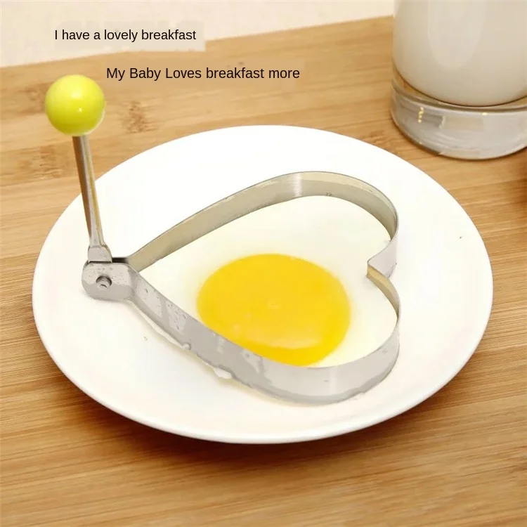 Stainless steel heart-shaped breakfast heart-shaped plum shaped mickey's mother Fried egg mold creative kitchen appliances  love