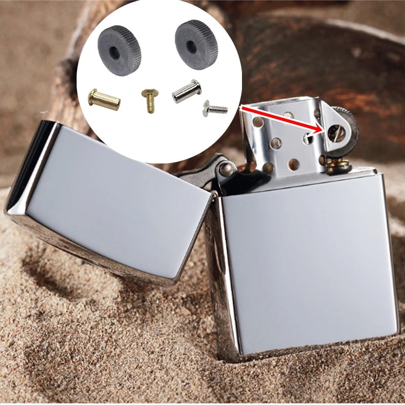 

3.5mm Flint Steel Wheel & Repeated Removable Flint Nut Screws Cam Rivets Set Fit For ZP Kerosene Oil Lighter DIY Repair Supplies