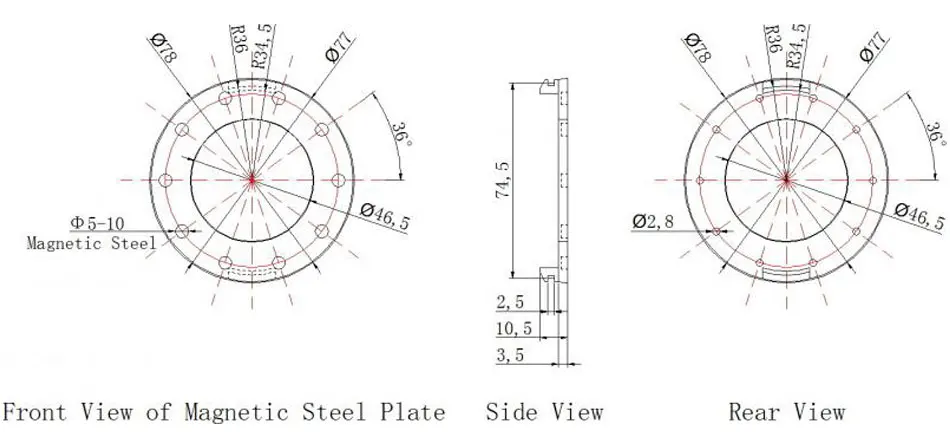 BZ-10C PAS система педаль помощник сенсор 10 магнитов для Hollowtech Crank Crankset Ebike конверсионный комплект часть