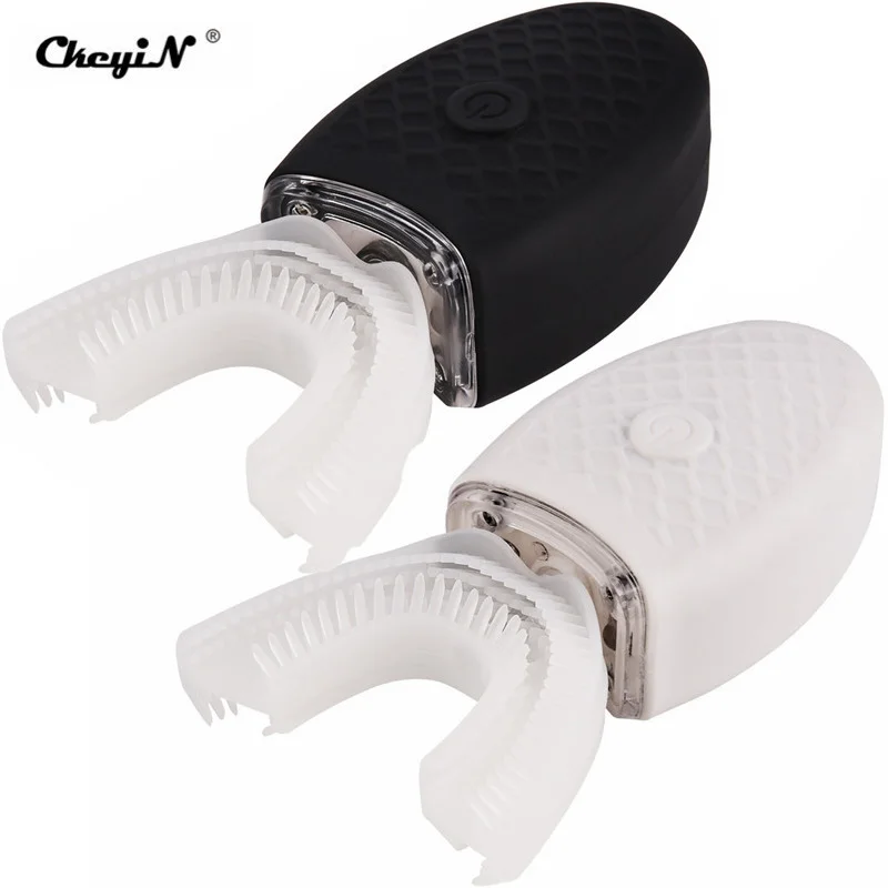 Беспроводная силиконовая электрическая зубная щетка 360 градусов с USB