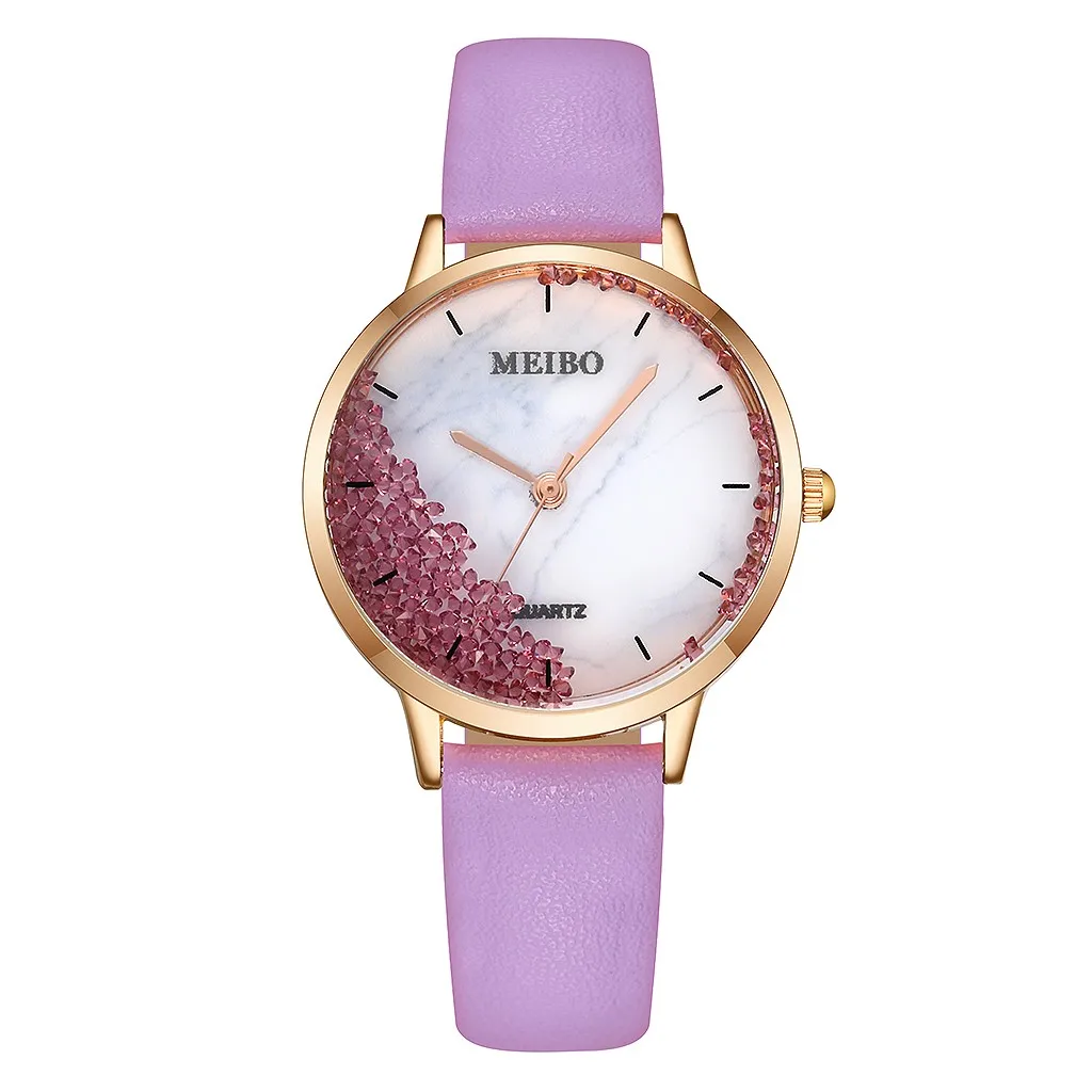 Модные женские туфли часы с принтом зыбучих песков украшением в виде кристаллов