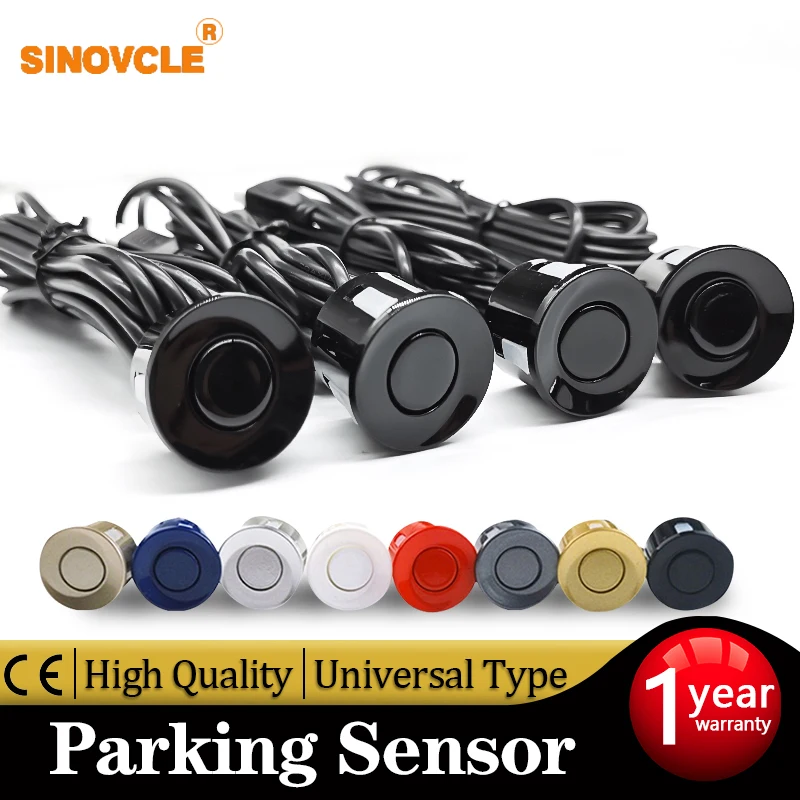 Автомобильный датчик парковки Hippcron 4 предмета 22 мм черный красный синий золотой