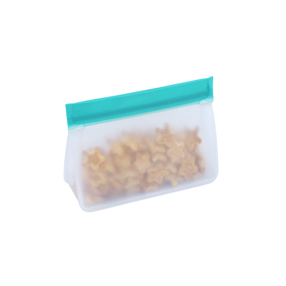 1 S Многоразовые Slicone сумки для хранения еды легко уплотнение Ziplock Ланч морозильник сумка для детей свежие контейнеры для еды домашний кухонный Организатор - Цвет: 1 S