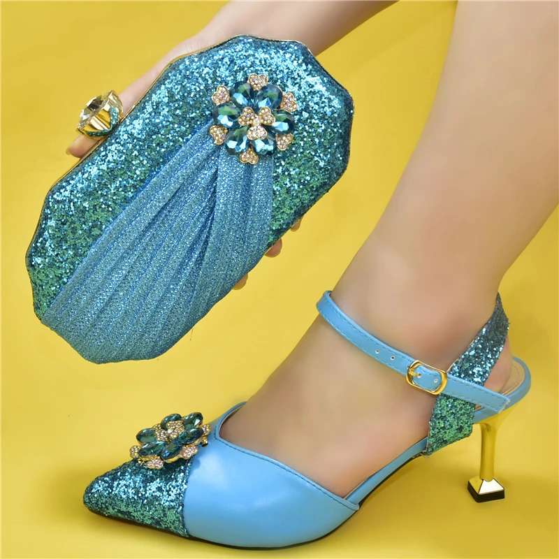 Doershow хорошая цена африканская Свадебная обувь Итальянская с подходящими сумками