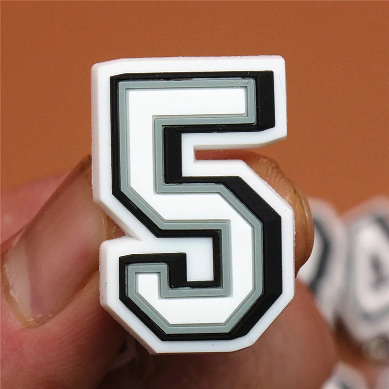 Original PVC Shoe Buckle Accessories Funny Digital/Heart Shaped/Feces Shoes Decoration Jibz for Croc Charms Bracelets Kids Gifts