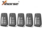 XHORSE XKTO01EN 2 кнопки для универсального дистанционного ключа Toyota для VVDI Key Tool VVDI2 (английская версия) 5 шт.лот