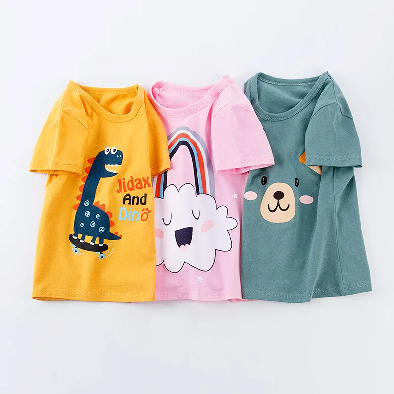 Бесплатная доставка Детская футболка с рисунком акулы для мальчиков одежда