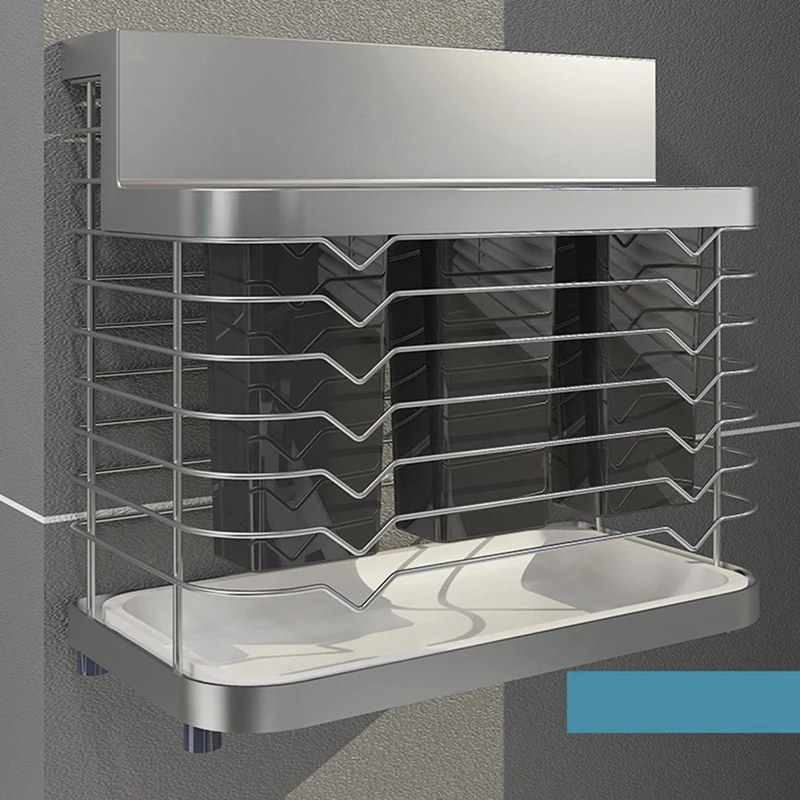 Настенная кухонная стойка из нержавеющей стали 304 держатель для ножей коробка