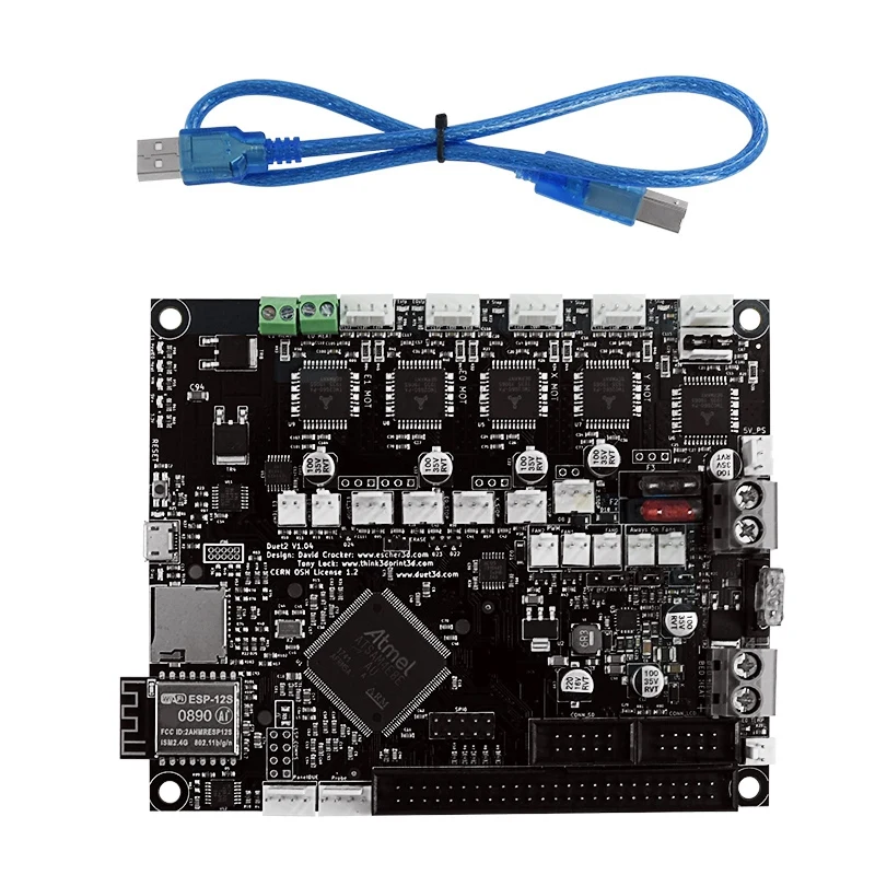 

Duet 2 WiFi Board 32 Bit Control Board with TMC2660 Stepper Motor Driver for 3D Printer Parts & Accessories CNC Machine