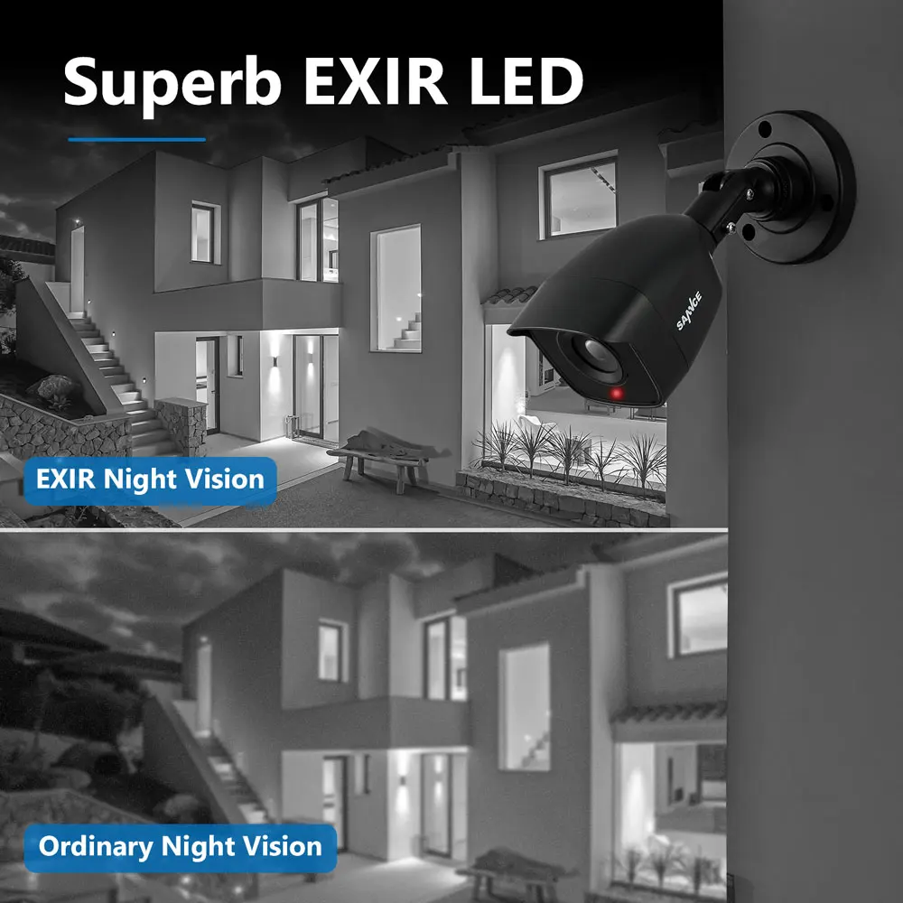SANNCE HD 4CH 1080P Lite CCTV Системы AHD DVR 4 шт длина 2 м ИК Открытый Ночное Видение