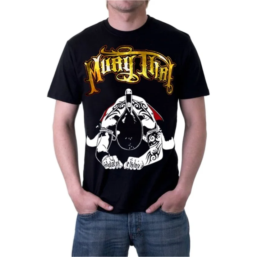 Мужской фитнес-бокс боевой тигр Муай Тай дышащий хлопковый свитшот для джудо