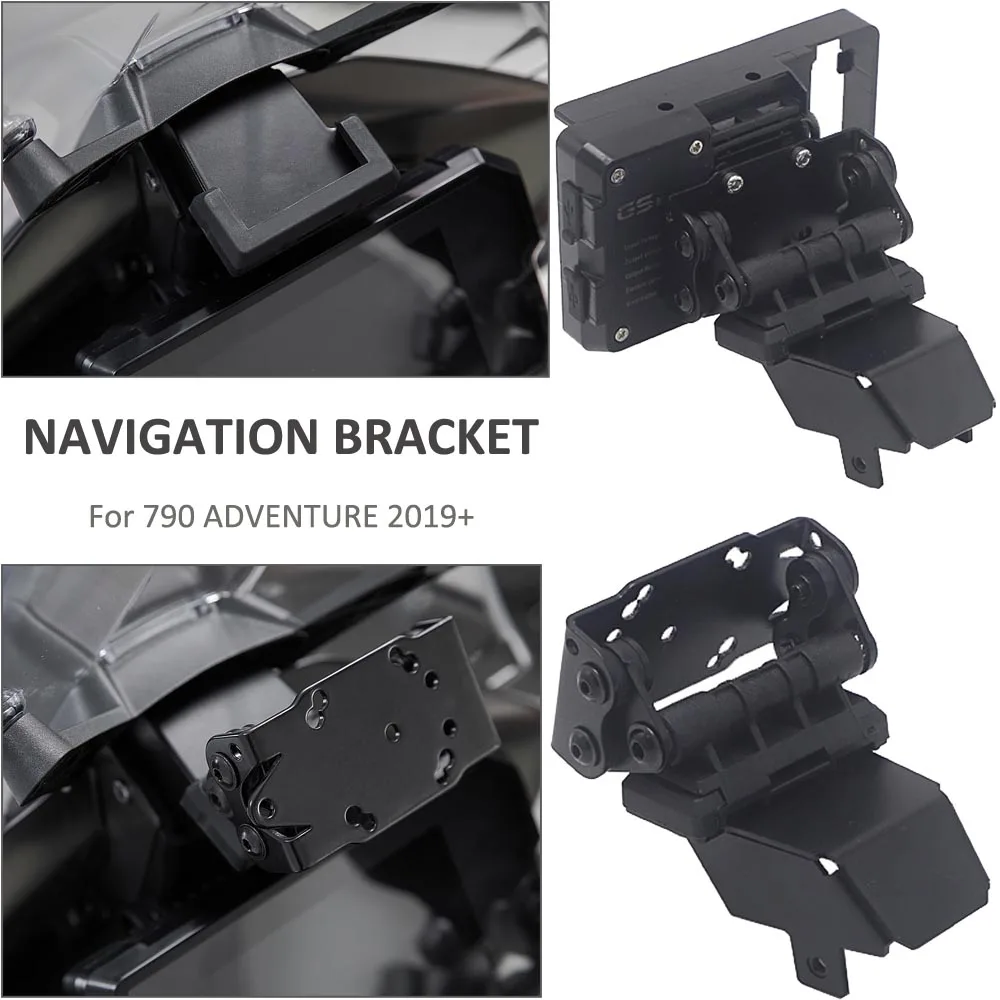 

NEW Motorcycle SMART PHONE Navigation GPS Plate Bracket Adapt Holder Kit 2019 2020 2021 For 790 ADVENTURE