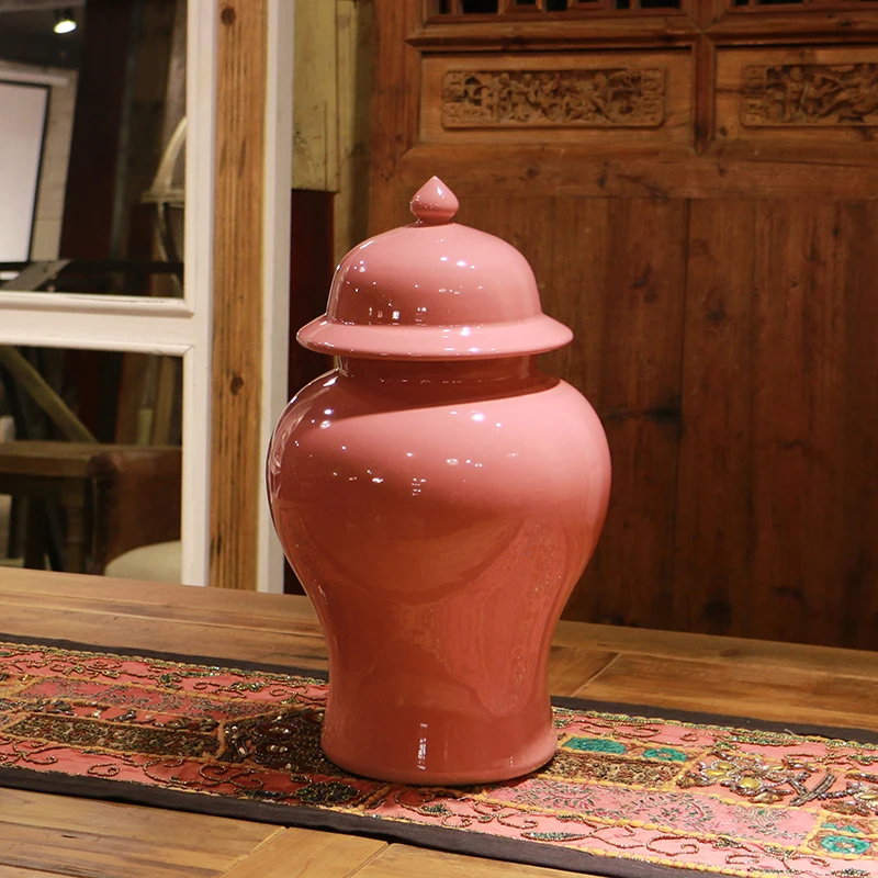 

Jingdezhen Ceramic Colorful Glazed Porcelain Storage Ginger Jar For Home Decoration