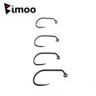 Набор крючков Bimoo для рыбалки нахлыстом, 20 шт., материал-черный никель, 5 размеров, #10 #12 #14 #16 #18