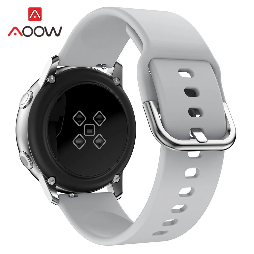 20 мм силиконовый ремешок для часов для samsung Galaxy Watch Active 42 мм Garmin Huami Amazfit bip huawei сменный Браслет