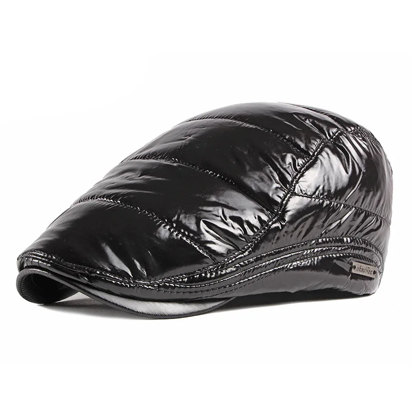 Новый мужской берет в британском стиле ретро утолщенная плюшевая теплая шапка с