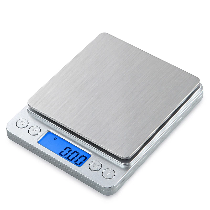 

2019 Portable Electronic Food Scales 3000g/0.1g Postal Kitchen Jewelry Weight Balance Digital Scale 500g 0.01 Precision Scale