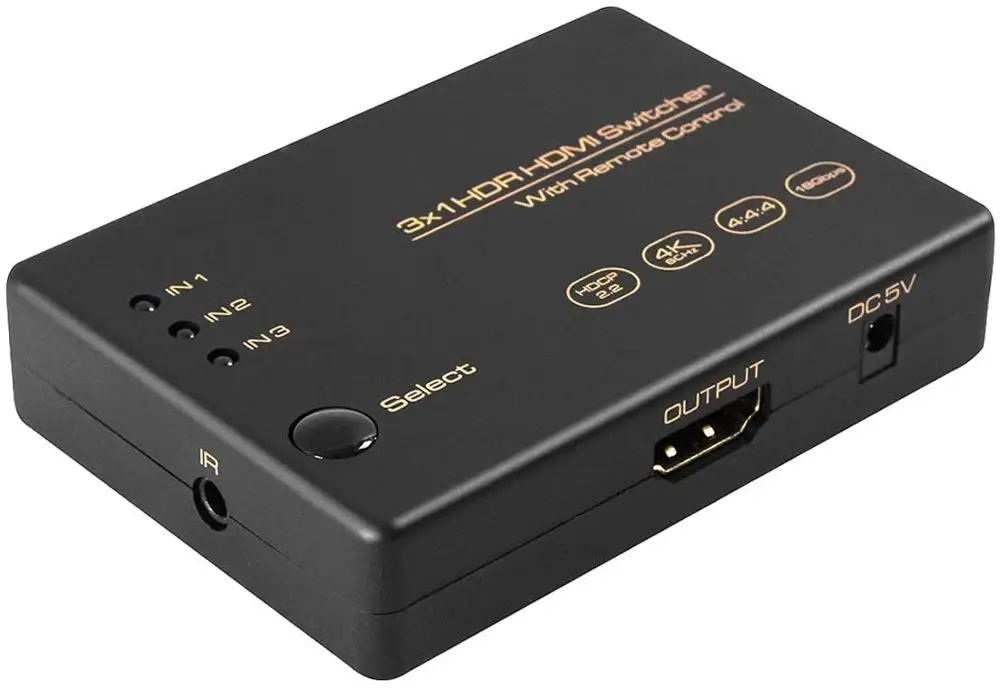 HDMI переключатель 4K 3 порта разветвитель Full HD 1080P 3D совместимый с Xbox 360 One PS4 PS3 ИК