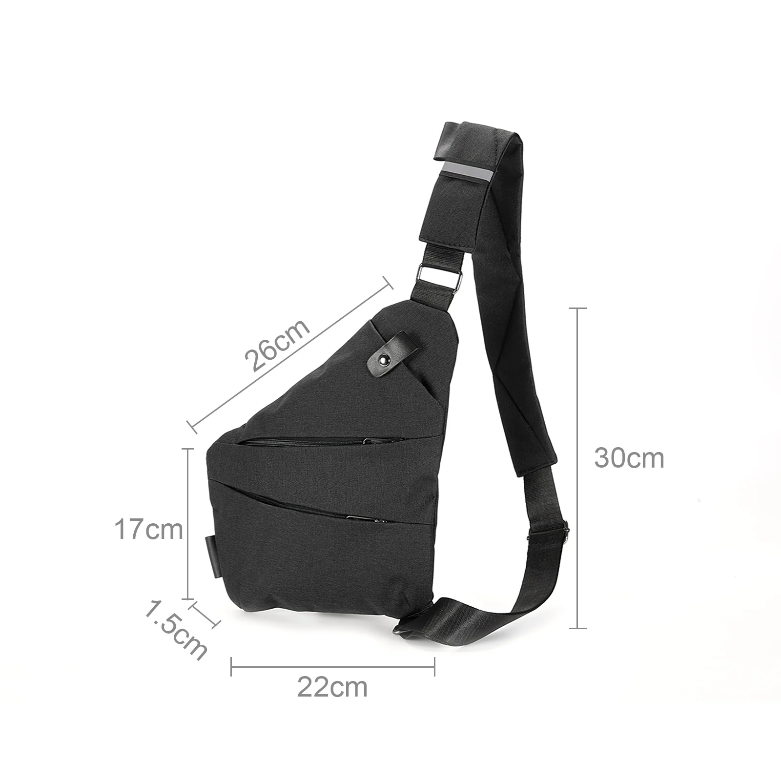 

Men's Personal Pocket Shoulder Bag Burglarproof Inclined Shoulder Bag Crossbody Chest Bag Waterproof Durable Leisure Outdoor Bag