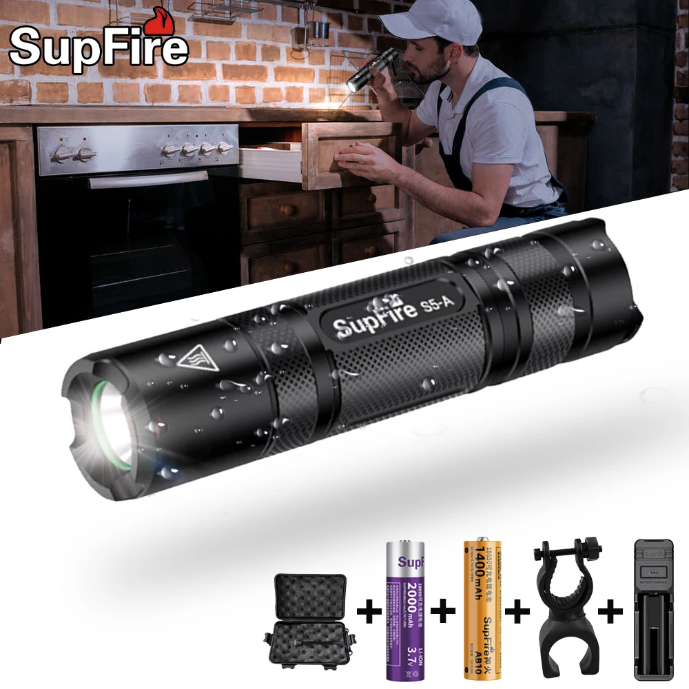 Supfire светодиодный легкий для переноски небольшой светильник вспышки на открытом
