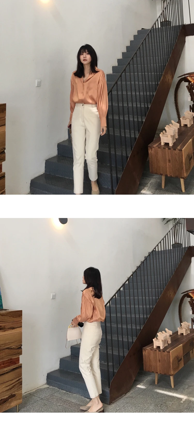 Casual High Waist Pencil Cotton Pants Women Solid Ankle-length Pants OL Elegant Female Summer Trousers