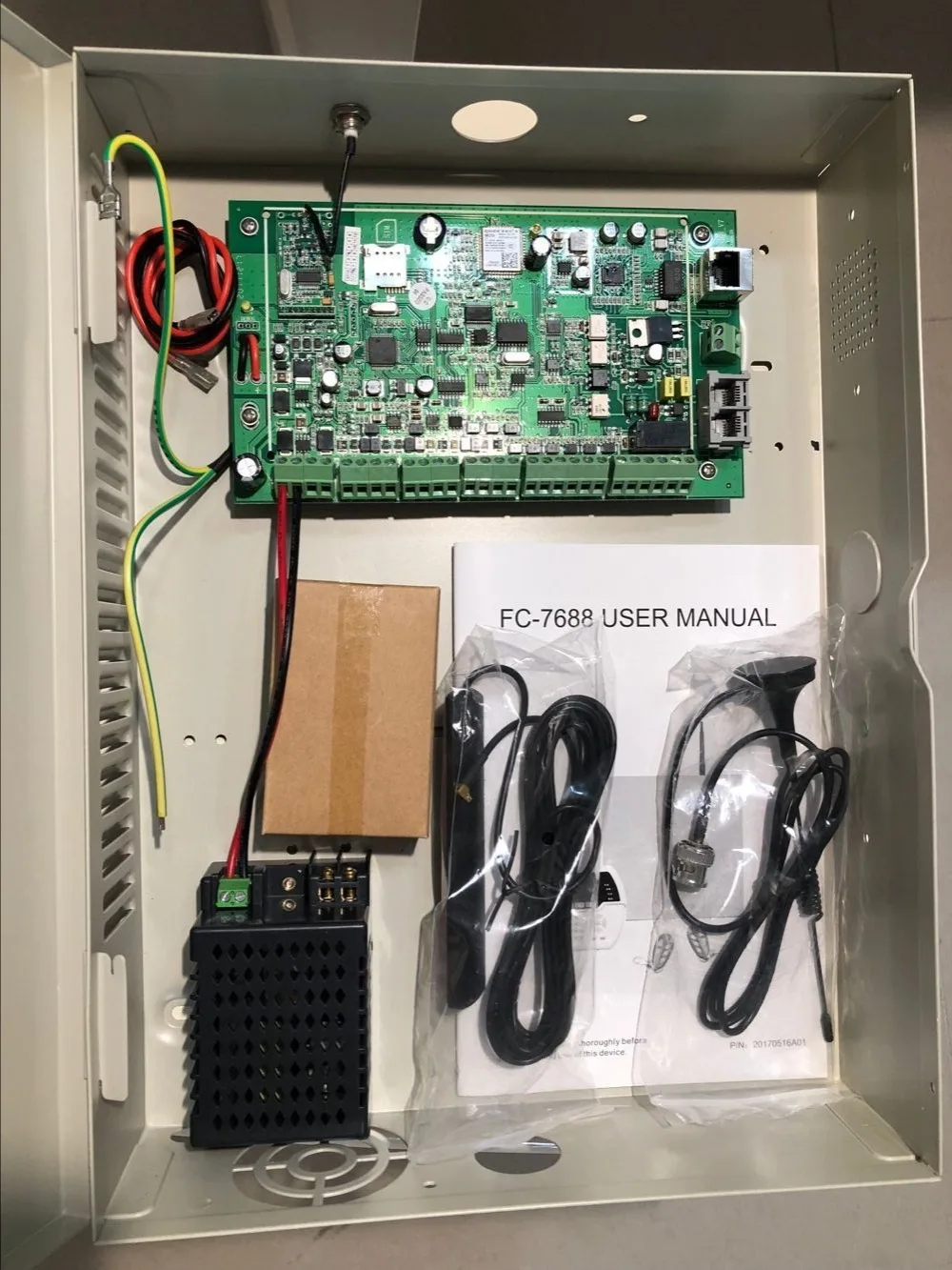 DIY FC 7688 Plus промышленная Проводная система сигнализации TCP/IP GSM PSTN с поддержкой WebIE и