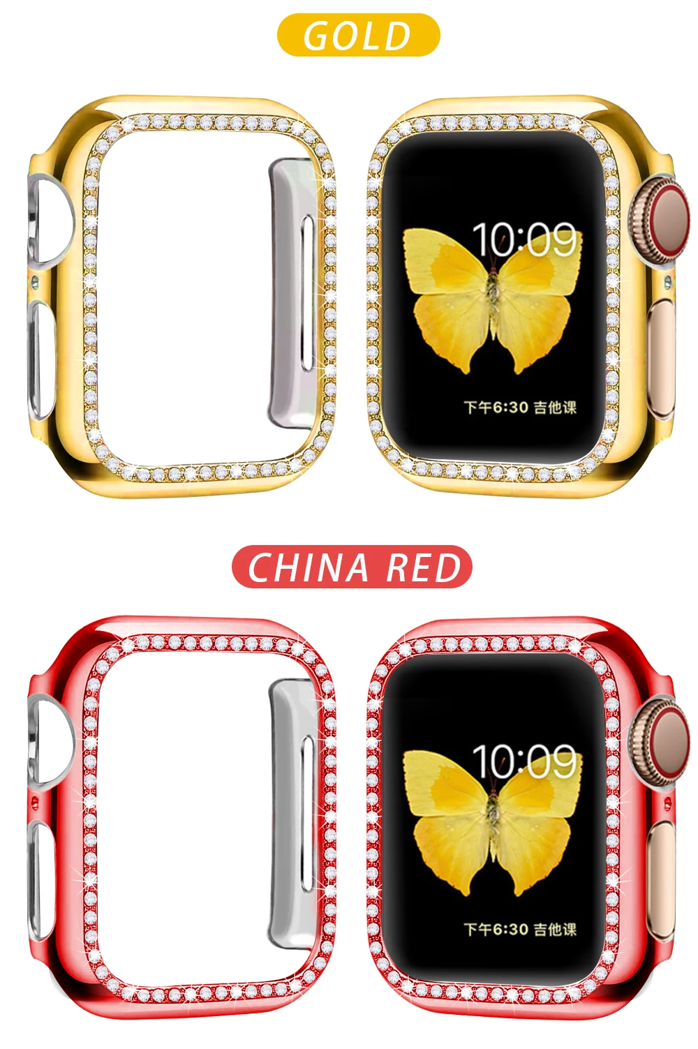 Чехол-бампер с алмазами защитный чехол для Apple Watch Cover Series 5 4 3 2 1 38 мм 42 мм чехол s для Iwatch 5 4 40 мм 44 мм аксессуары для часов