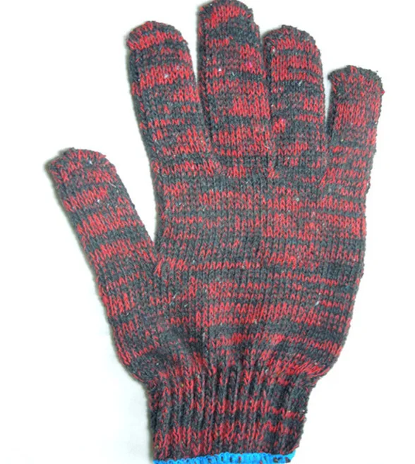 

Outdoors Hunting Working Hiking Labor Protection Gloves 600g Anti-skid Work Safflower Gloves Knitted Industrial Cotton Gloves