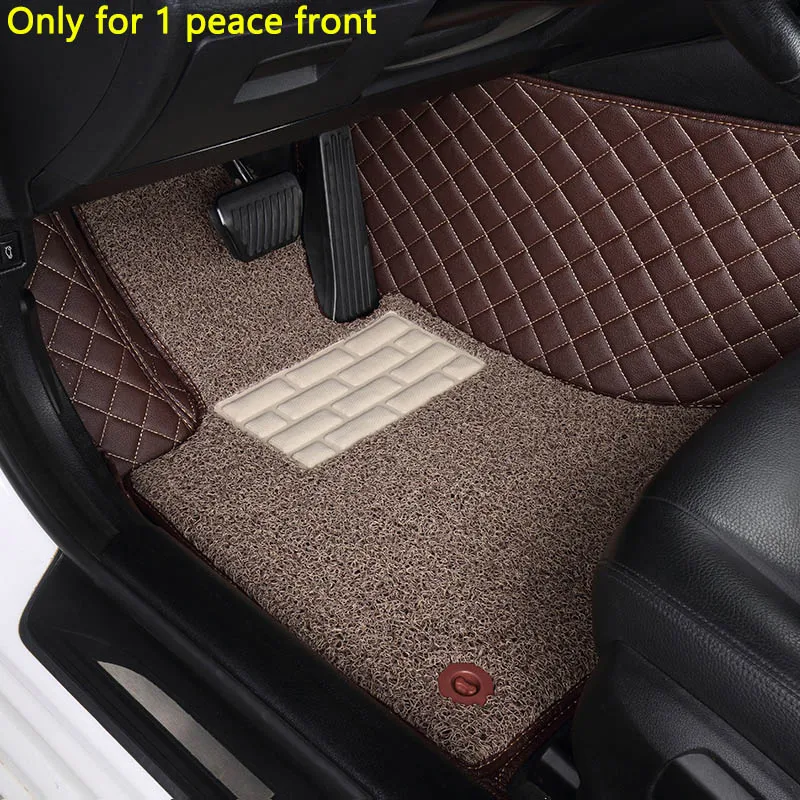 Пользовательские автомобильные коврики для Toyota Corolla Camry Rav4 Auris Prius Yalis Avensis Alphard 4Runner Hilux highlander sequoia коврик - Название цвета: For 1 peace front