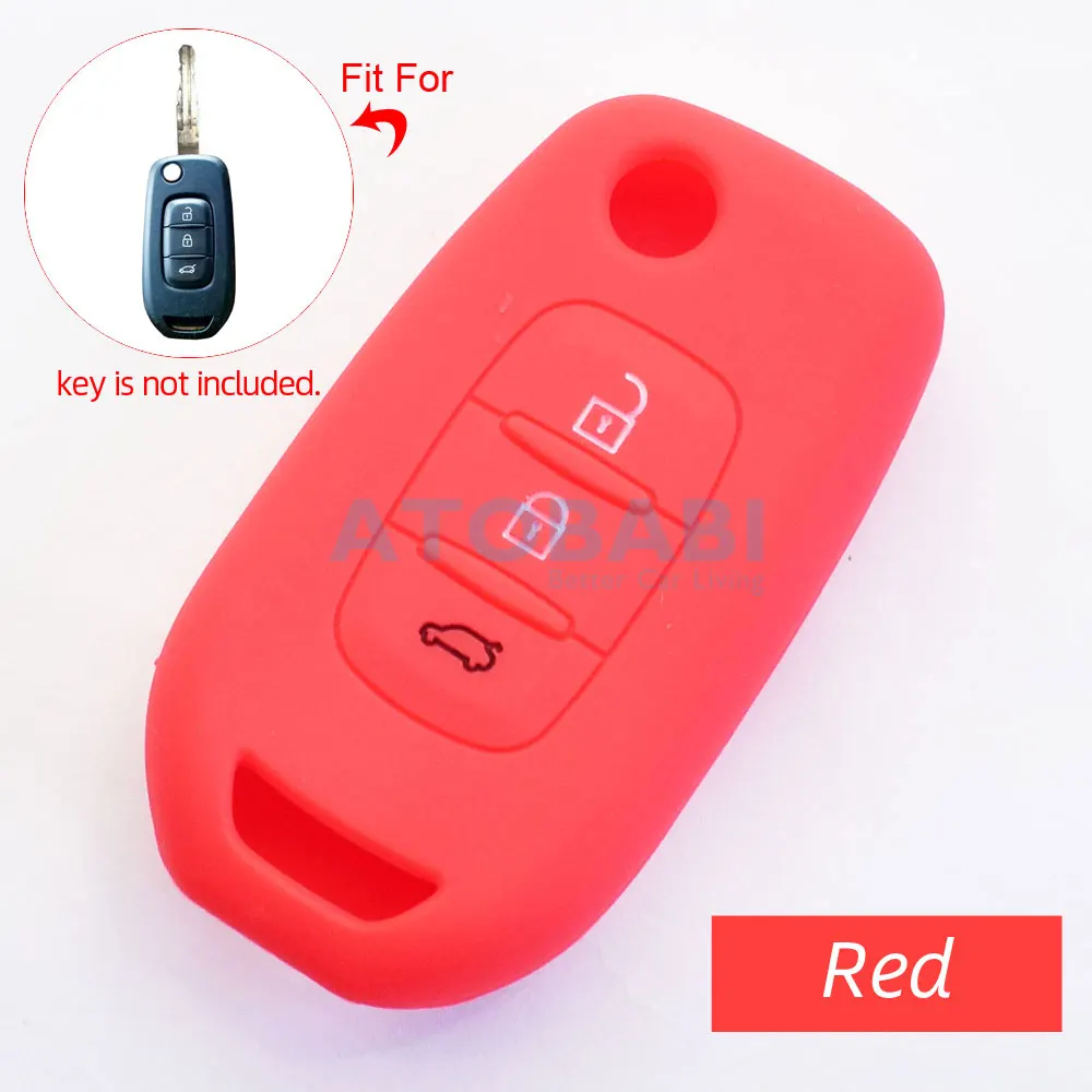 

Силиконовые чехлы для автомобильных ключей для Renault Dacia Duster Sandero Symbol tpu 3 кнопки складной защитный чехол для пульта дистанционного управления