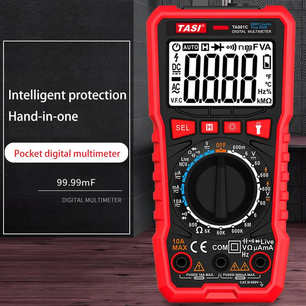 Цифровой мультиметр с автоматическим выбором диапазона измеритель