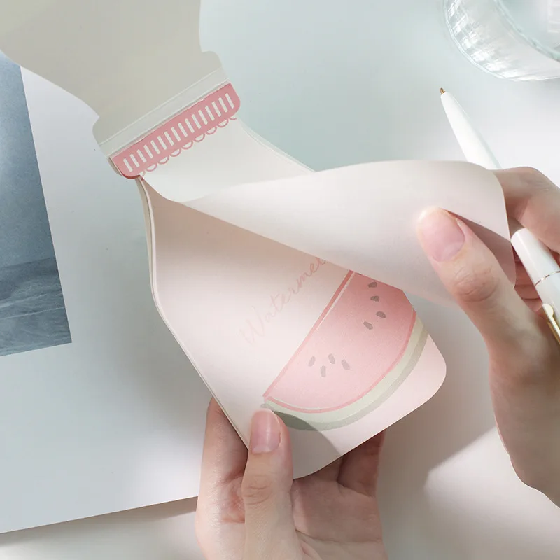 1 шт. блокнот для заметок с молочной бутылкой 30 листов |