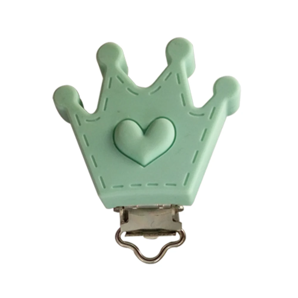 5 шт./компл. в форме короны соска клип силиконовый шарик детский Прорезыватель для