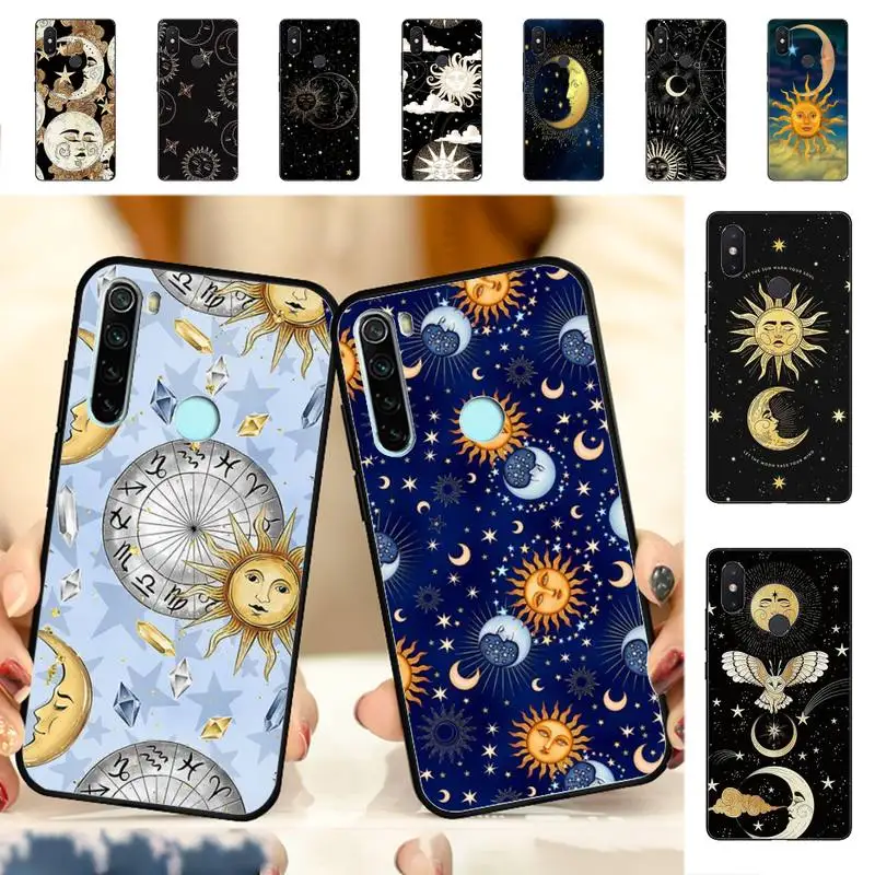 

Funny Sun Moon Face Phone Case for Redmi Note 8 7 9 4 6 pro max T X 5A 3 10 lite pro