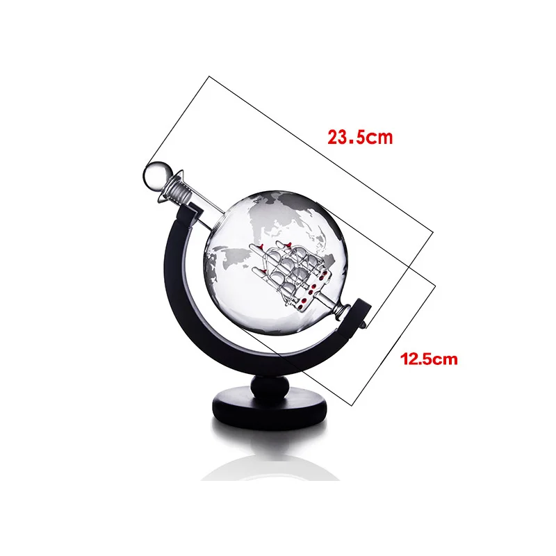 3pcs 900ML 300ML Glass Bar Set Creative Personality Globe Sailing Craft Wine Bottle For Whiskey Red Vodka Brandy | Дом и сад