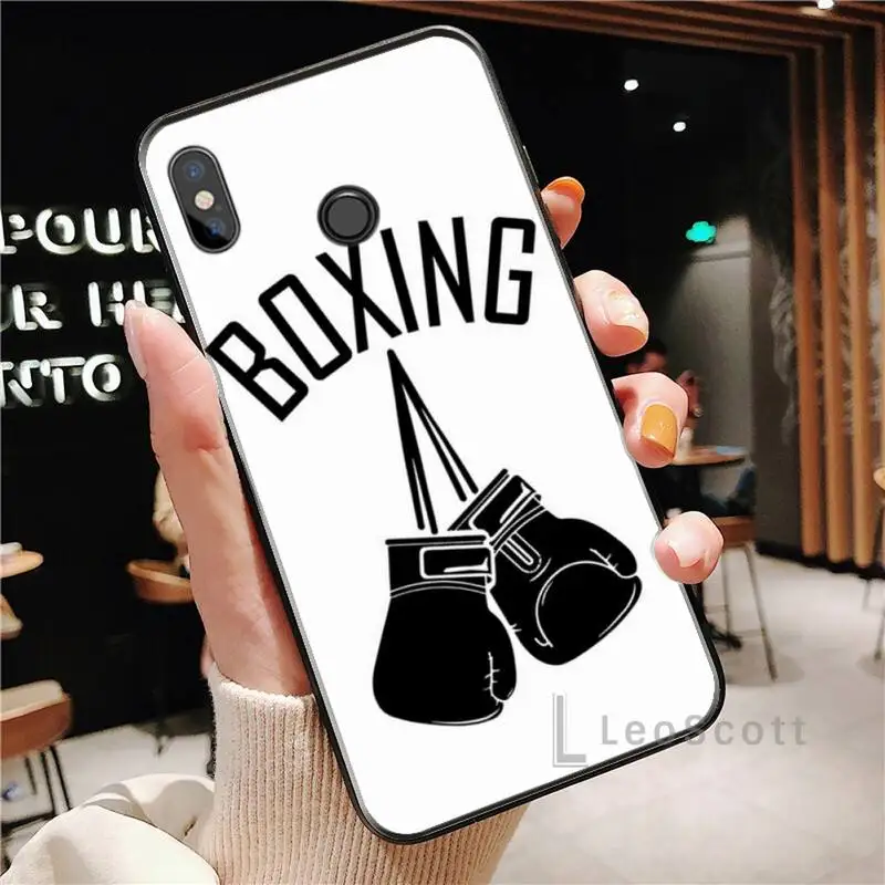 

Strong Boxing Gloves Phone Case For Xiaomi Redmi Note 4 4x 5 6 7 8 pro S2 PLUS 6A PRO