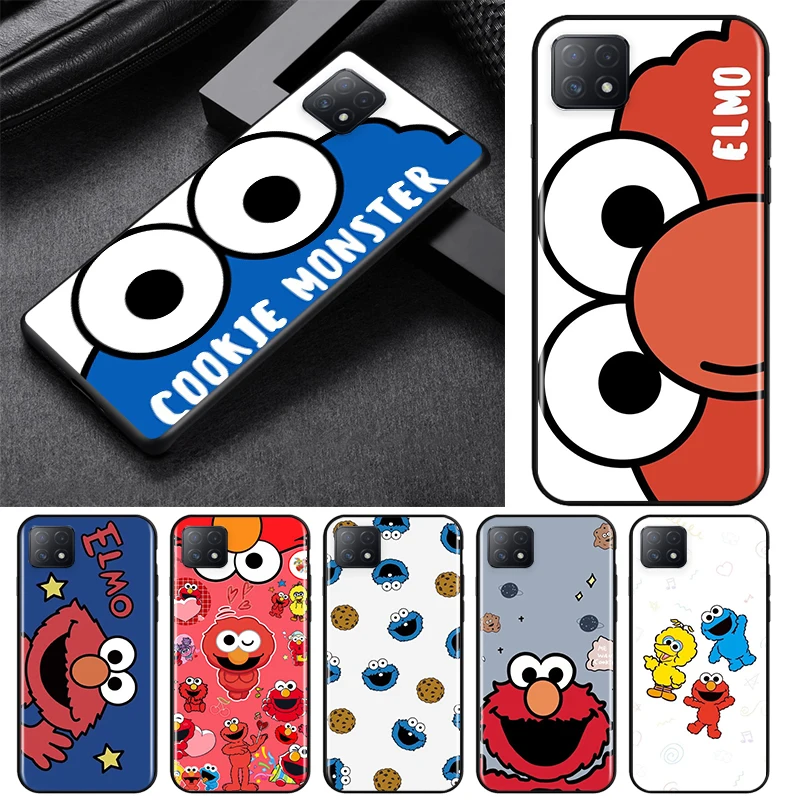 Милый Печенье Улица Сезам Elmo для OPPO A11 A9 A5 A74 A94 A93 A73 A53 A32 A31 A72 A12E A12 2020 зеркальная