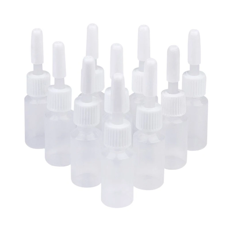 10 шт. белая крышка пустые круглые бутылки для татуировки чернила пигмент зеленый