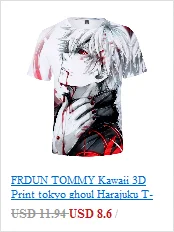 FRDUN, толстовки, 3D принт, Токийский Гуль, толстовка, длинный рукав, Harajuku, мужская одежда футболки, Kpop, хип-хоп, размера плюс, 4XL, Q2680-Q2689