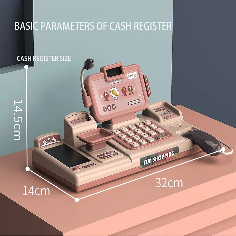 Детские игрушки симуляция супермаркета кассовый аппарат роскошный набор