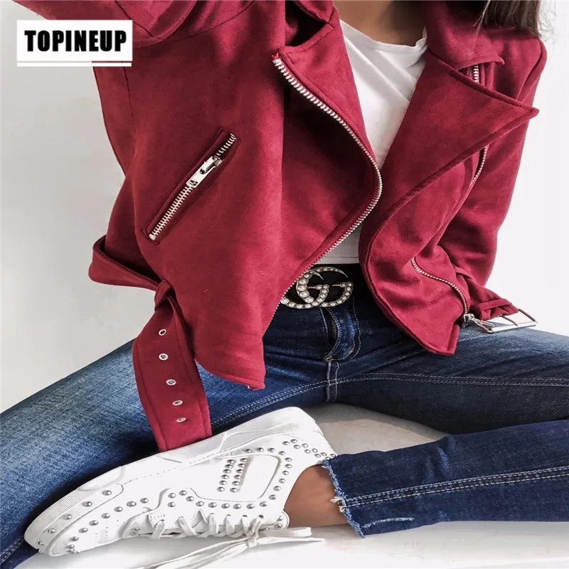 Замшевая короткая куртка из искусственной кожи новая стильная женская