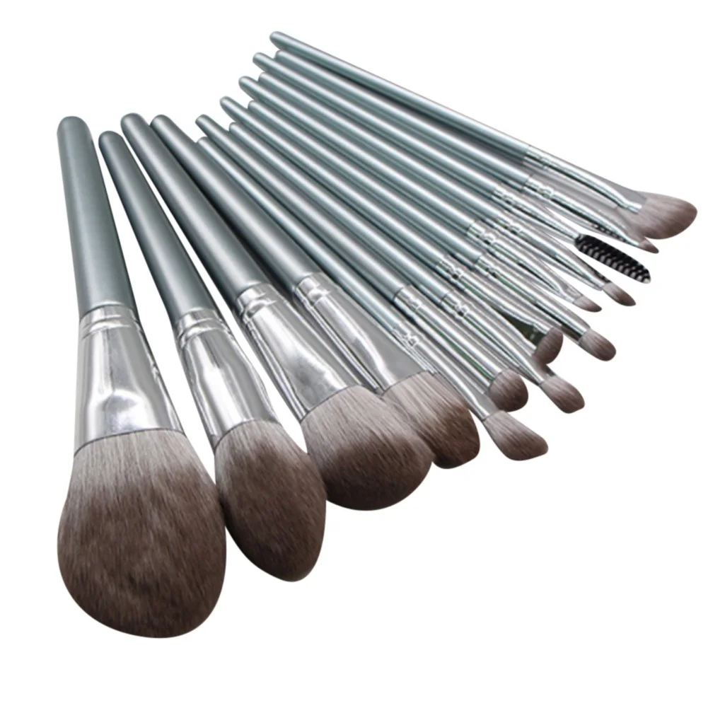 

14 Pcs Professional Makeup Brush Set With Holder Foundation Eyeshadow Blush Concealer Powder Make Up Brushes With Case