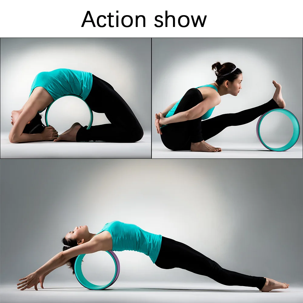 ONETWOFIT Yoga Pilates Wheel Circle TPE ролик для фитнеса инструмент тренировки спины похудение