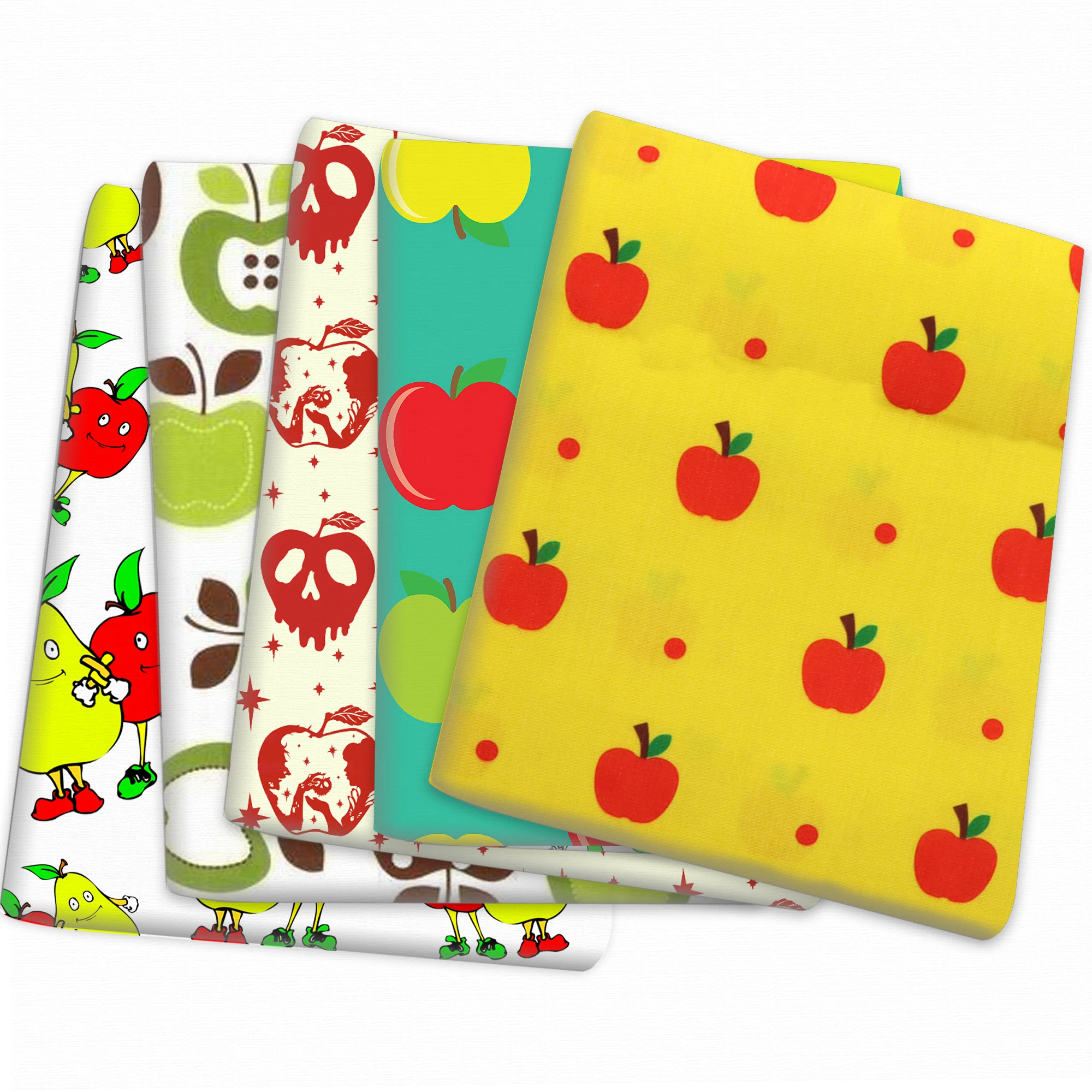 Ткань из полиэстера и хлопка Apple Fruit груша ткань для шитья квилтинга рукоделия