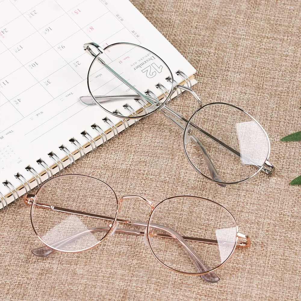 

Vintage Vision Care Oversized Portable Spectacles Optical Glasses Round Glasses Eyeglasses Frame