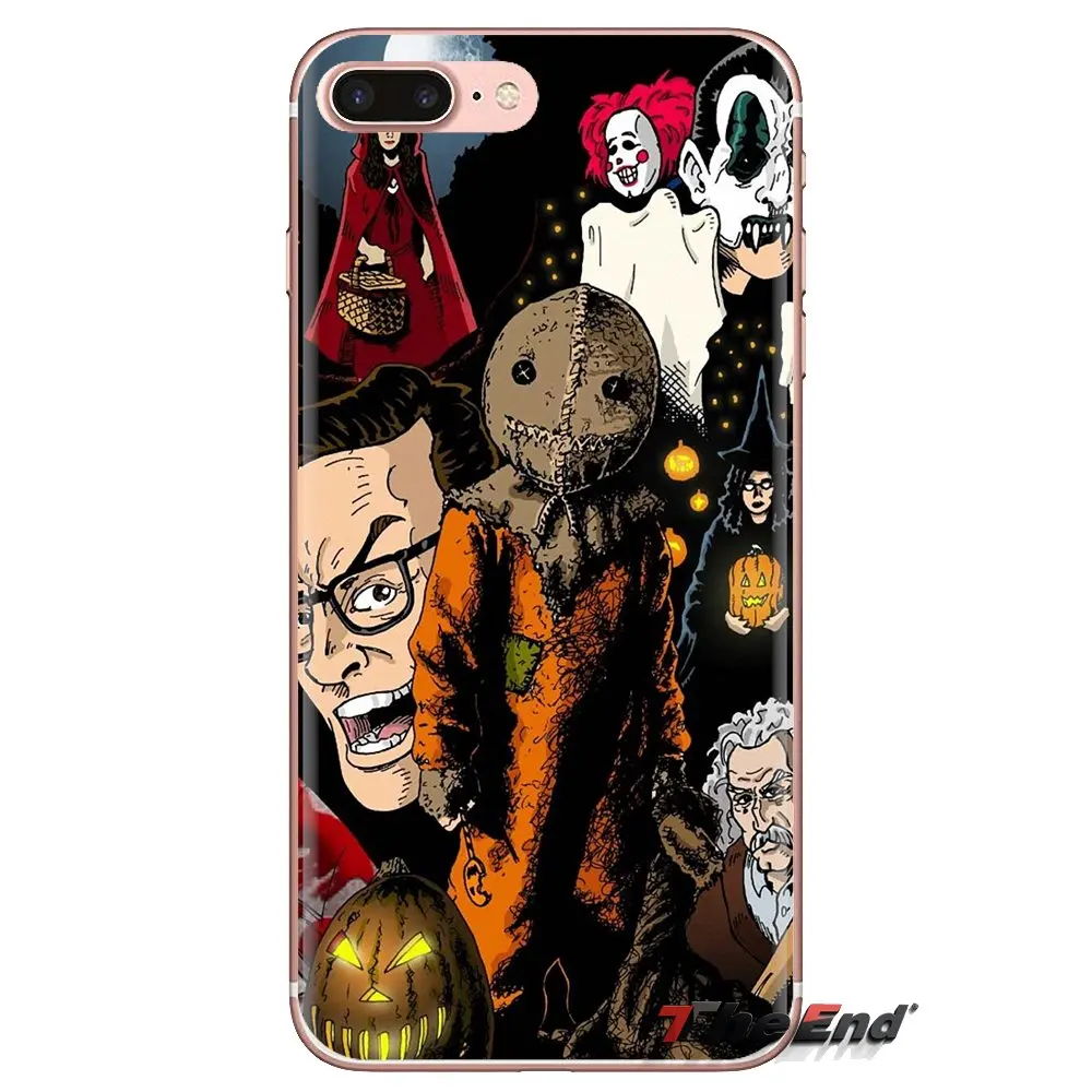 For Samsung Galaxy S3 S4 S5 Mini S6 S7 Edge S8 S9 S10 Plus Note 3 4 5 8 9 Soft Transparent Cases Covers movie Horror icons |